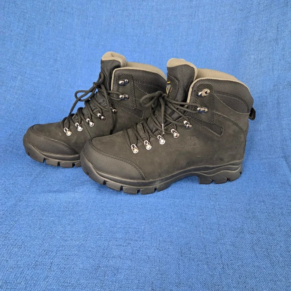 Camel Crown Waterproof Ankle-High All-Terrain Hiking Boots Nubuck Leather Size 9
